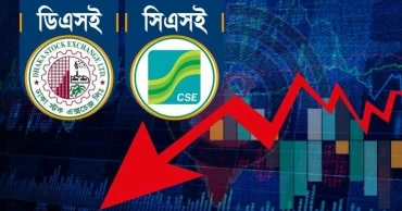 ঢাকা-চট্টগ্রামের পুঁজিবাজারে সূচকের বড় পতন