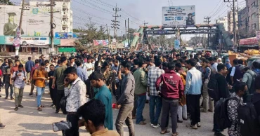 শাকসু নির্বাচন স্থগিতের প্রতিবাদে সিলেট-সুনামগঞ্জ সড়ক অবরোধ