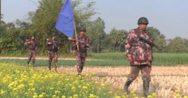 ধামইরহাট সীমান্তে বিজিবি-বিএসএফের পতাকা বৈঠক