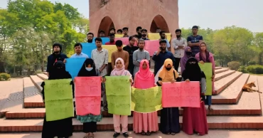 মাগুরায় শিশু ধর্ষণের প্রতিবাদ ও ধর্ষকদের শাস্তির দাবিতে জাবিতে বিক্ষোভ