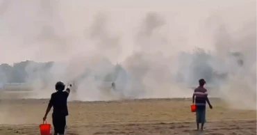 মুহুর্মুহু বিস্ফোরণে কেঁপে উঠল শরীয়তপুরের জাজিরা