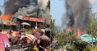 সাজেকের রিসোর্টে আগুন, নিয়ন্ত্রণে কাজ করছে সেনাবাহিনী ও স্থানীয়রা