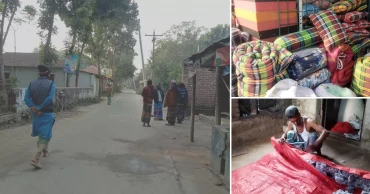 ১১ ডিগ্রিতে নামল চুয়াডাঙ্গার তাপমাত্রা, লেপ-তোশকের দোকানে ভিড়