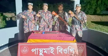 সিলেট সীমান্তে সবজি খেতের নিচে মিলল ভারতীয় অস্ত্র