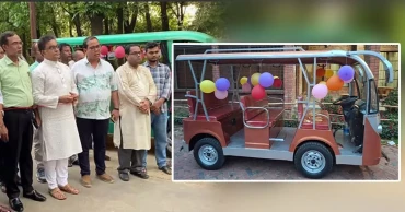 শিক্ষার্থীদের দুর্ভোগ লাঘবে জাবিতে চালু হলো ইলেকট্রনিক কার্ট গাড়ি