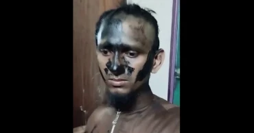 ফরিদপুরে ছাত্রকে ‘ধর্ষণ’, মাথা মুড়িয়ে মাদরাসা শিক্ষকের মুখে আলকাতরা