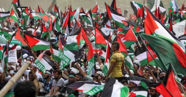 ফিলিস্তিনের সার্বভৌমত্বসহ নানা দাবি জানিয়ে শেষ হলো ‘মার্চ ফর গাজা’