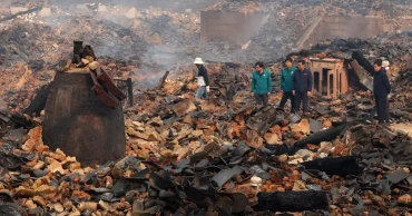 দক্ষিণ কোরিয়ায় দাবানলের গ্রাসে প্রাচীন মন্দির, প্রাণহানি ২৬