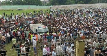 রাজশাহীতে পাইলট তৌকিরের দাফন সম্পন্ন