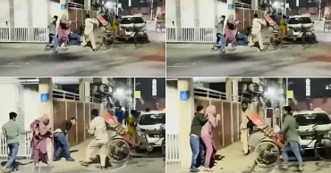 ধারালো রাম দার সামনে স্বামীর ঢাল হয়ে দাঁড়ালেন স্ত্রী