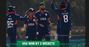 USA stun Bangladesh by 5 wickets to win first ever T20I