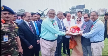 President Mirza Fakhrul arrives in Thakurgaon on two-day visit
