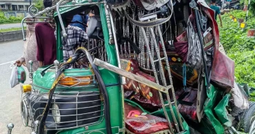 Two killed, 8 injured as bus hits vehicles in Mymensingh