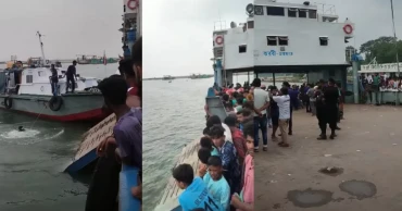 Ferry terminal plunge: Bus salvaged from Padma, no casualties reported