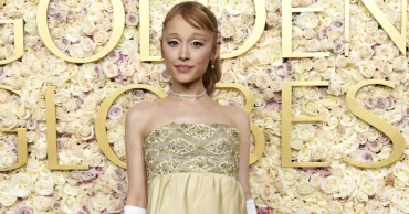 Golden Globes Fashion: Ariana Grande eschews Glinda pink for pale yellow (brick road) silk