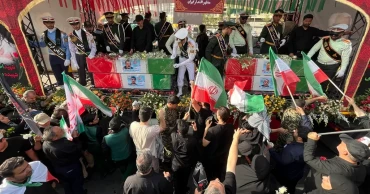 Massive crowds mourn Iranian military leaders, scientists killed in Israeli strikes