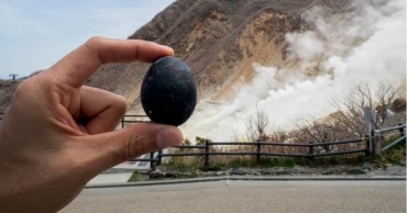 Japan’s Owakudani: black eggs said to add seven years to life
