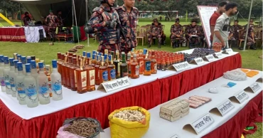 BGB destroys seized drugs worth nearly Tk 11 crore in Dinajpur