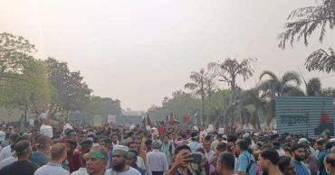 Thousands gather at Manik Mia Avenue for launch of new political party