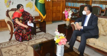 Li Jiming pays farewell call on Speaker Shirin Sharmin