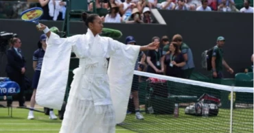 Naomi Osaka turns heads at Wimbledon with Kill Bill-inspired white kimono