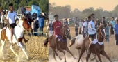সিলেটে ঐতিহ্যবাহী ঘোড়দৌড় প্রতিযোগিতা অনুষ্ঠিত