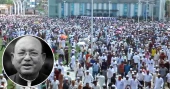 হাজারো মানুষের শ্রদ্ধা-ভালোবাসায় তোফায়েল আহমেদকে শেষ বিদায়
