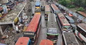 ঈদযাত্রা: ঢাকা-ময়মনসিংহ ও ঢাকা-টাঙ্গাইল মহাসড়কের বিভিন্ন পয়েন্টে ধীরগতি