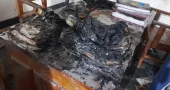 Miscreants set ablaze Grameen Bank office  in Magura