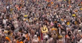 Millions of pilgrims, ascetics take holy dips at India’s Maha Kumbh festival