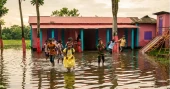 One hour of rain, days of disruption: Sunamganj school battles waterlogging