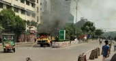 Clash over hawker eviction at Mirpur leaves several injured; 2 DNCC vehicles torched