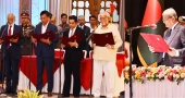 Four sworn in as ministers, two more as state ministers