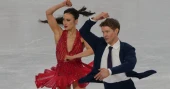 World champions Chock, Bates trail behind in ice dance