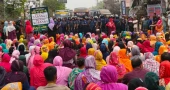 Gazipur workers block Dhaka-Mymensingh highway to extend Eid vacation
