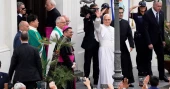 Pope Leo XIV celebrates mass at church tied to his Augustinian roots