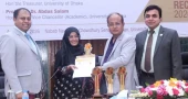 Dr Gawsia Wahidunnessa receives DU Distinguished Scholar Recognition Award