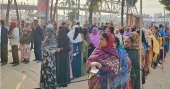 Festive mood marks peaceful start to national election across Bangladesh