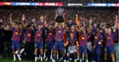 Barcelona retains Spanish league title by beating rival Real Madrid