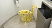 Flush with cash: solid gold toilet fetches $12.1M at auction