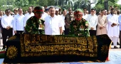 Ex-BNP MP Salahuddin Ahmed’s first janaza held at Parliament