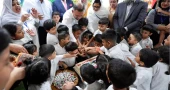 PM shares joyful moments with children at Bhumi Bhaban day-care centre
