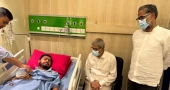 Fakhrul visits injured political leaders in Dhaka hospitals
