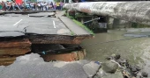 Ctg’s Oxygen Road partially shut after rain-induced collapse