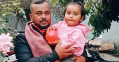 Lightning strike kills man in Rajbari, toddler daughter survives
