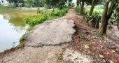 Crumbling road leaves thousands struggling in Sirajganj