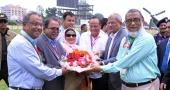 President Mirza Fakhrul arrives in Thakurgaon on two-day visit