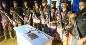 Single-shot gun, detonators, explosives recovered along Sylhet border