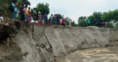 Jamuna erosion intensifies in Sirajganj; rising river waters devour homes, cropland