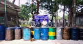 Coast Guard seizes illegal fuel, adulterated edible oil in Bhola